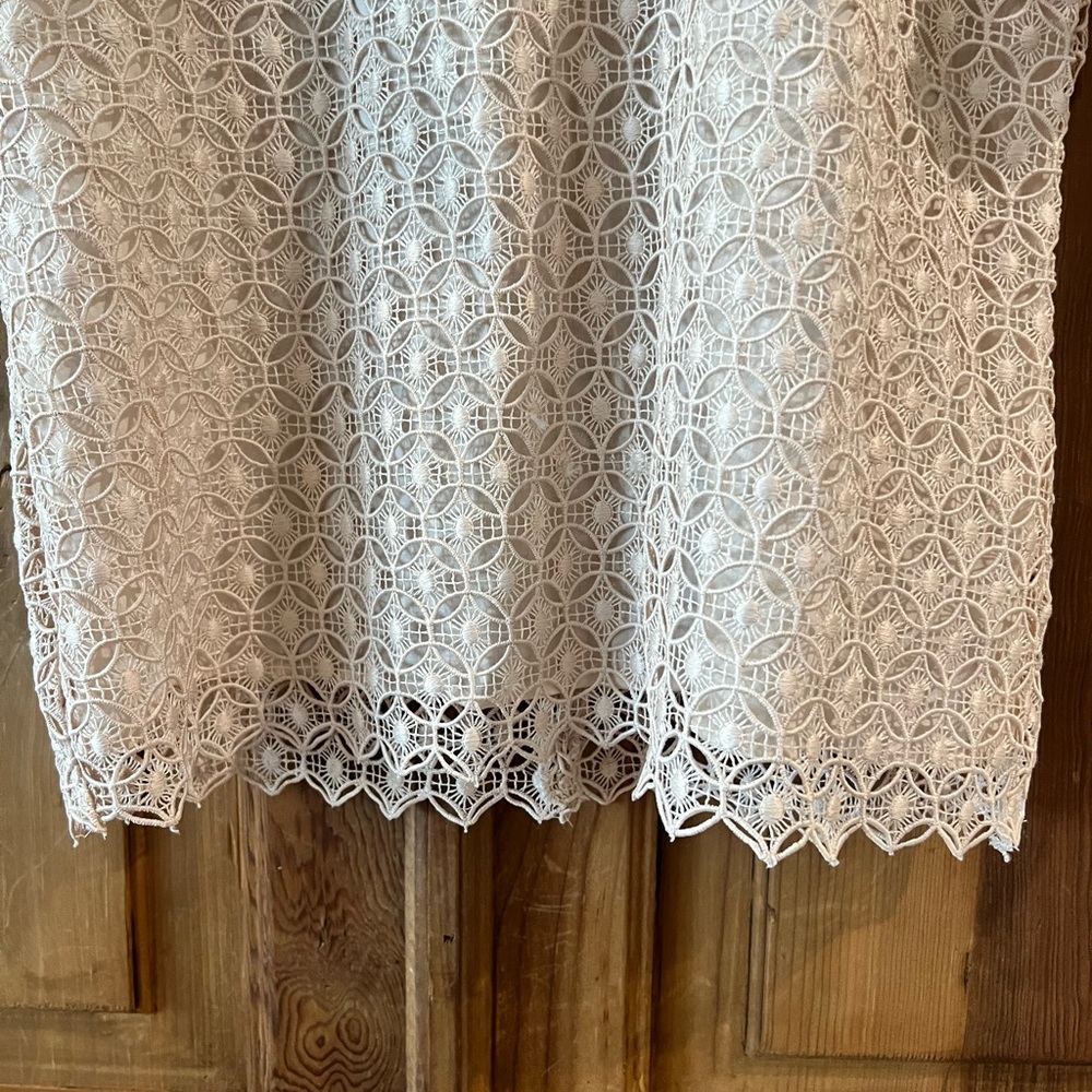 Zara- Crochet Blush Blouse.   Size XS - Picture 4 of 11